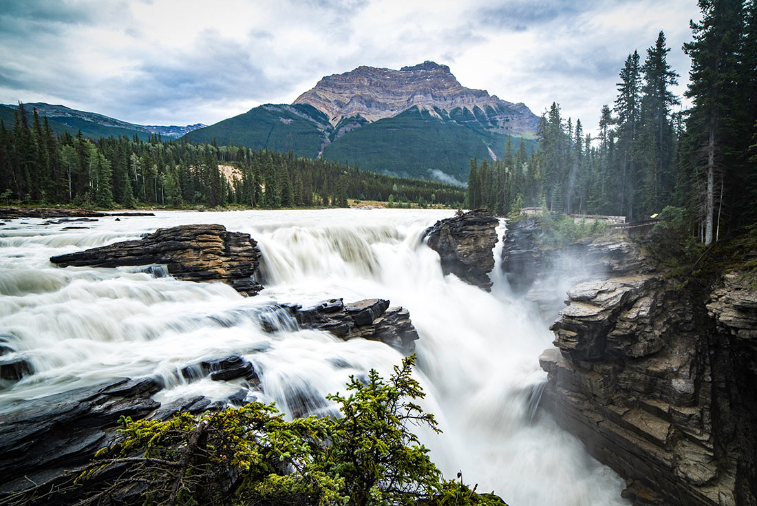 Athabasca Falls along the Icefields Parkway, Alberta, Canada